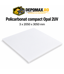 Policarbonat compact opal 2UV 3 x 2050 x 3050 mm